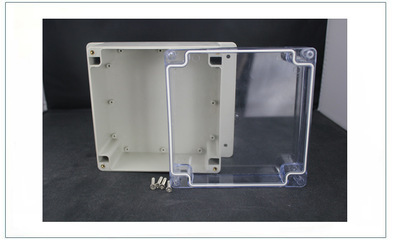 【160*160*90mm/带耳透明电缆电压防水接线盒/插座开关按钮接线盒子】价格,厂家,图片,仪表壳体,温州米博电气-